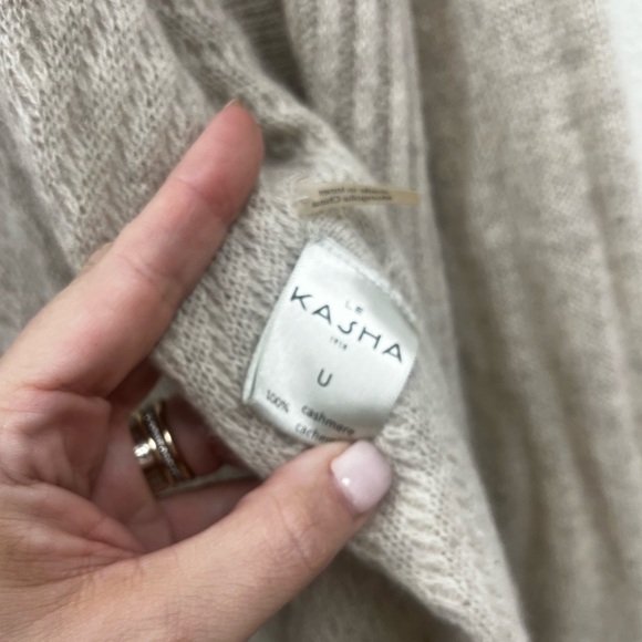 Le Kasha Ribbed Cashmere Long Cardigan - Picture 3 of 6